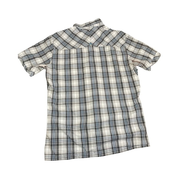 Kuhl Men's Short Sleeve Button Up Shirt Size L Suncel SPF Hiking Lightweight EUC - Picture 2 of 8